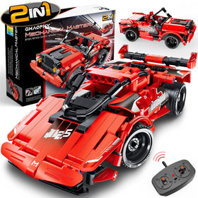 GMAOPHY STEM 2in1 race car build for indoor play with remote control