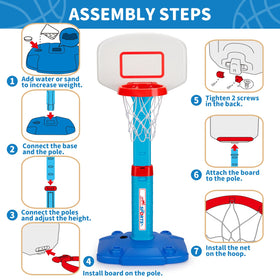 GMAOPHY toddler basketball hoop indoor gift-ready for kids