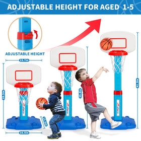 GMAOPHY toddler basketball hoop indoor, adjustable height for growing players
