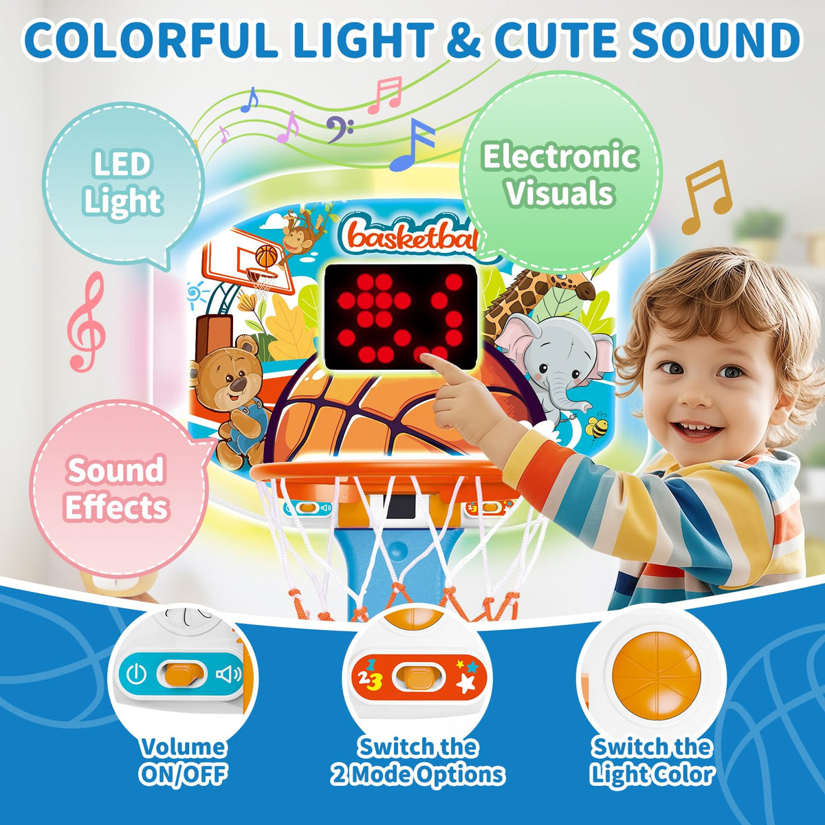 GMAOPHY hoop base filled for added stability during playtime