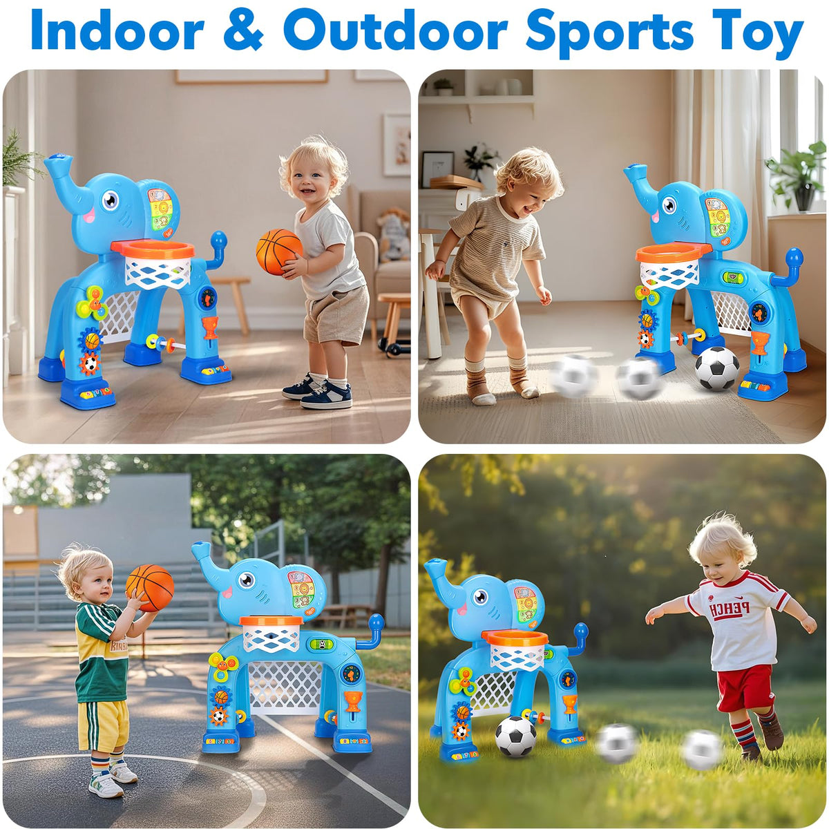 GMAOPHY toddler soccer goal for early coordination and kicking practice
