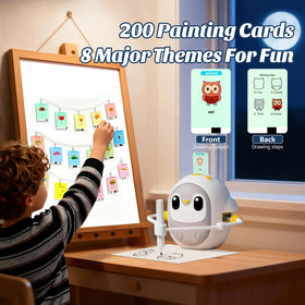 GMYGBY drawing robot enabling focused drawing sessions for children.