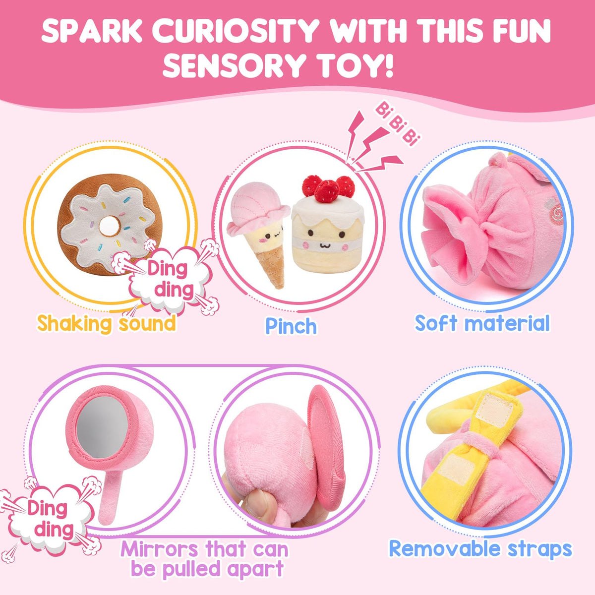 GNAYUIJ cake squeaker, engaging sound for interactive playtime.
