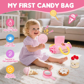GNAYUIJ lollipop mirror, encourages self-discovery during sensory play.