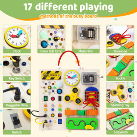 GNAYUIJ Busy Board music boxes enhancing auditory exploration