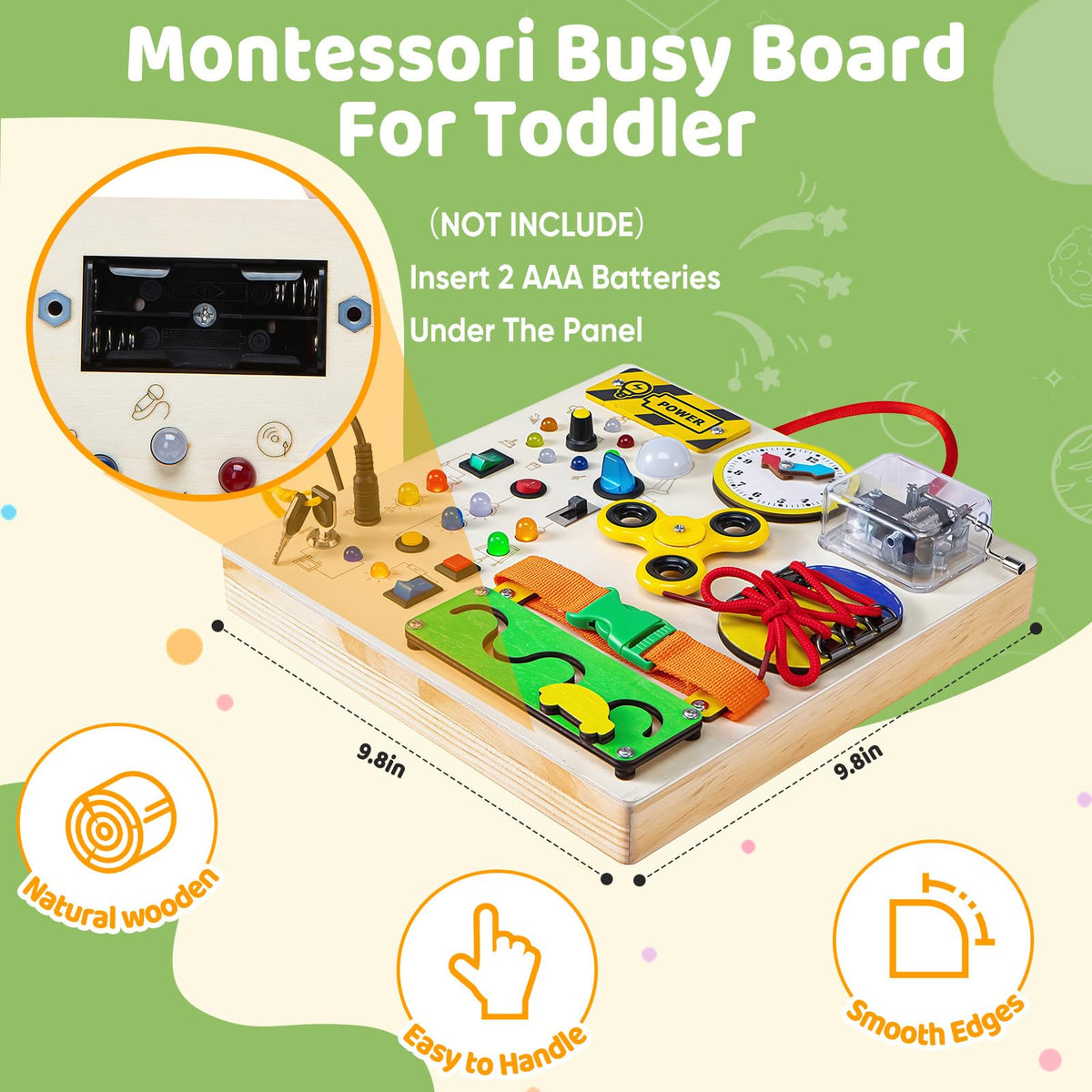 GNAYUIJ Busy Board travel-size for car or plane journeys