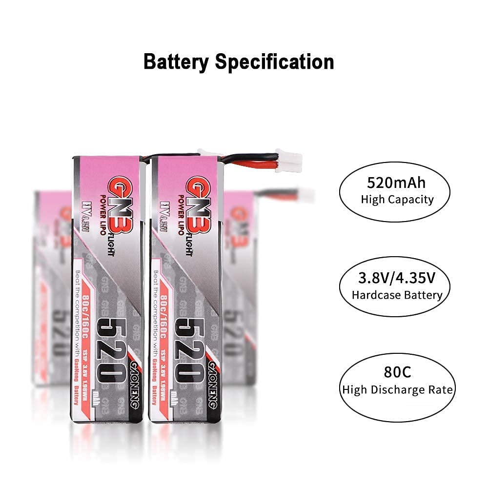 GNB four-pack packaging for quick swaps during FPV sessions.
