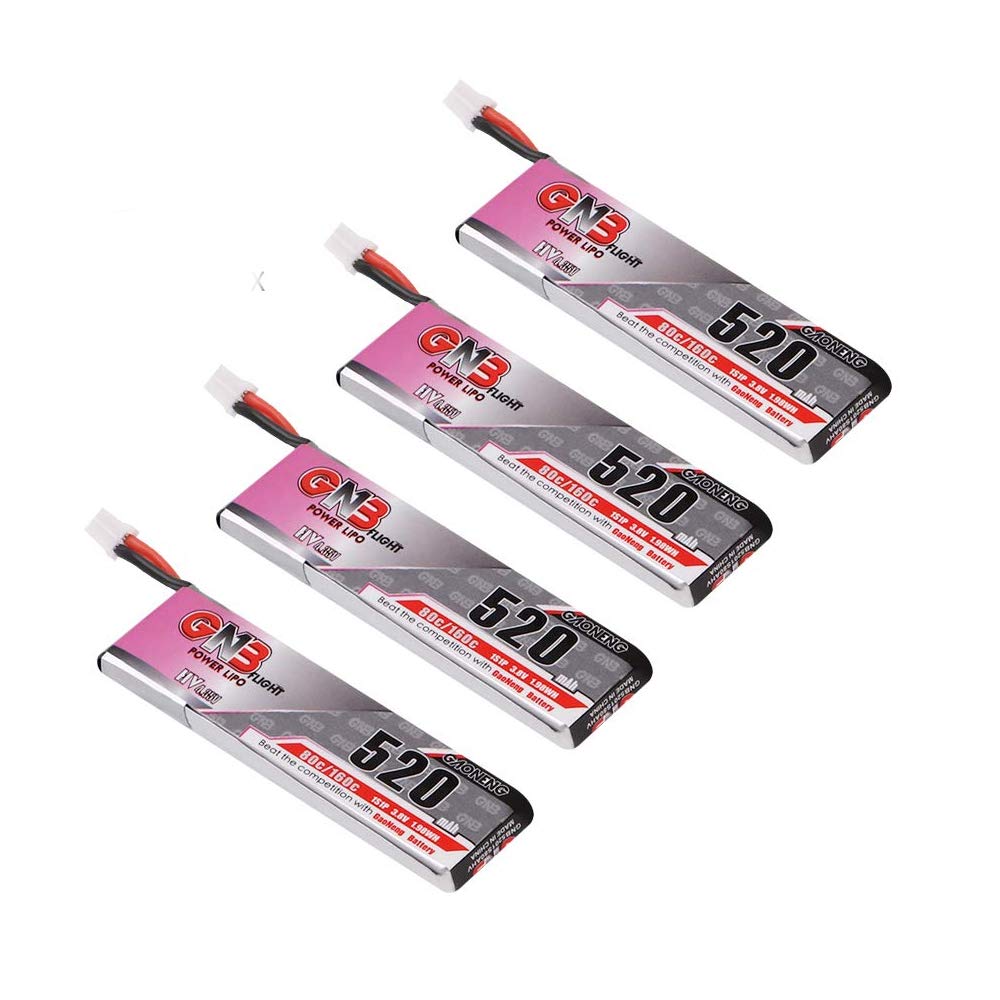 GNB 520mAh 1S HV battery, compact power for micro drones.