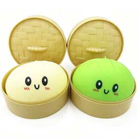 GNDA Dumpling Squishies Mystery Box front view for soft stress relief