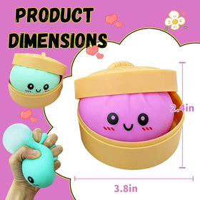 GNDA Dumpling Squishies demonstrate hand squeeze action for focus and calm during study