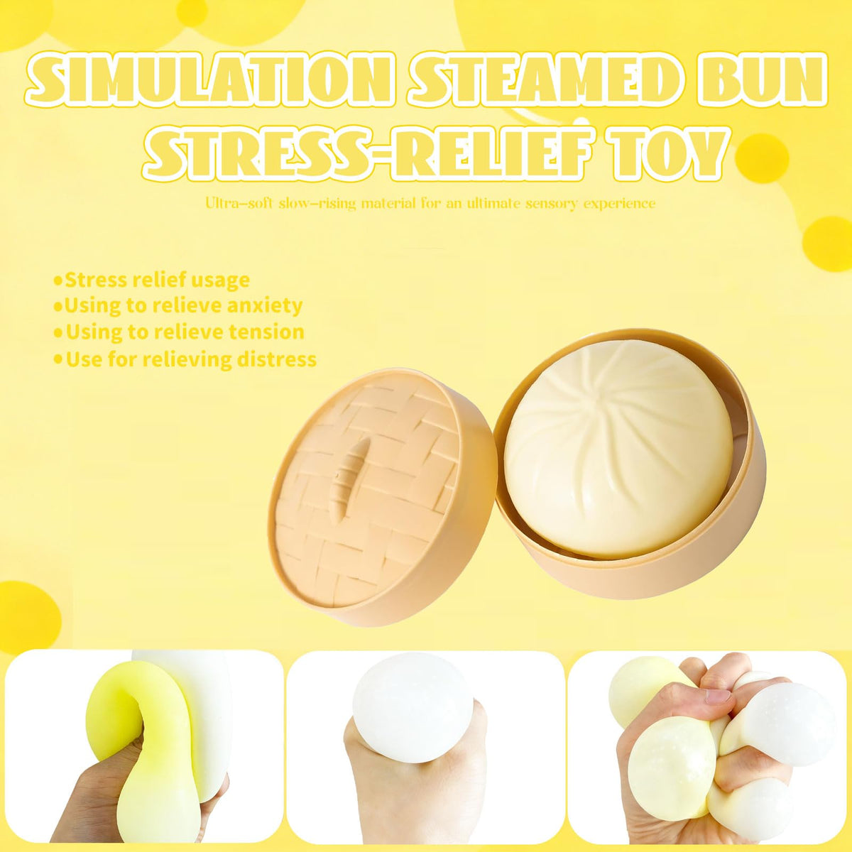 GNDA squishies stress ball close-up highlighting durable stretchy material