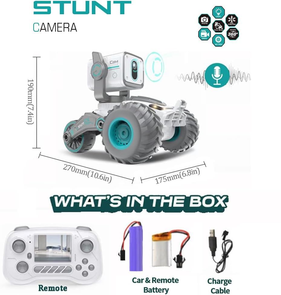 GNIMNAYRC RC car LED lights illuminate routes and add racing flair
