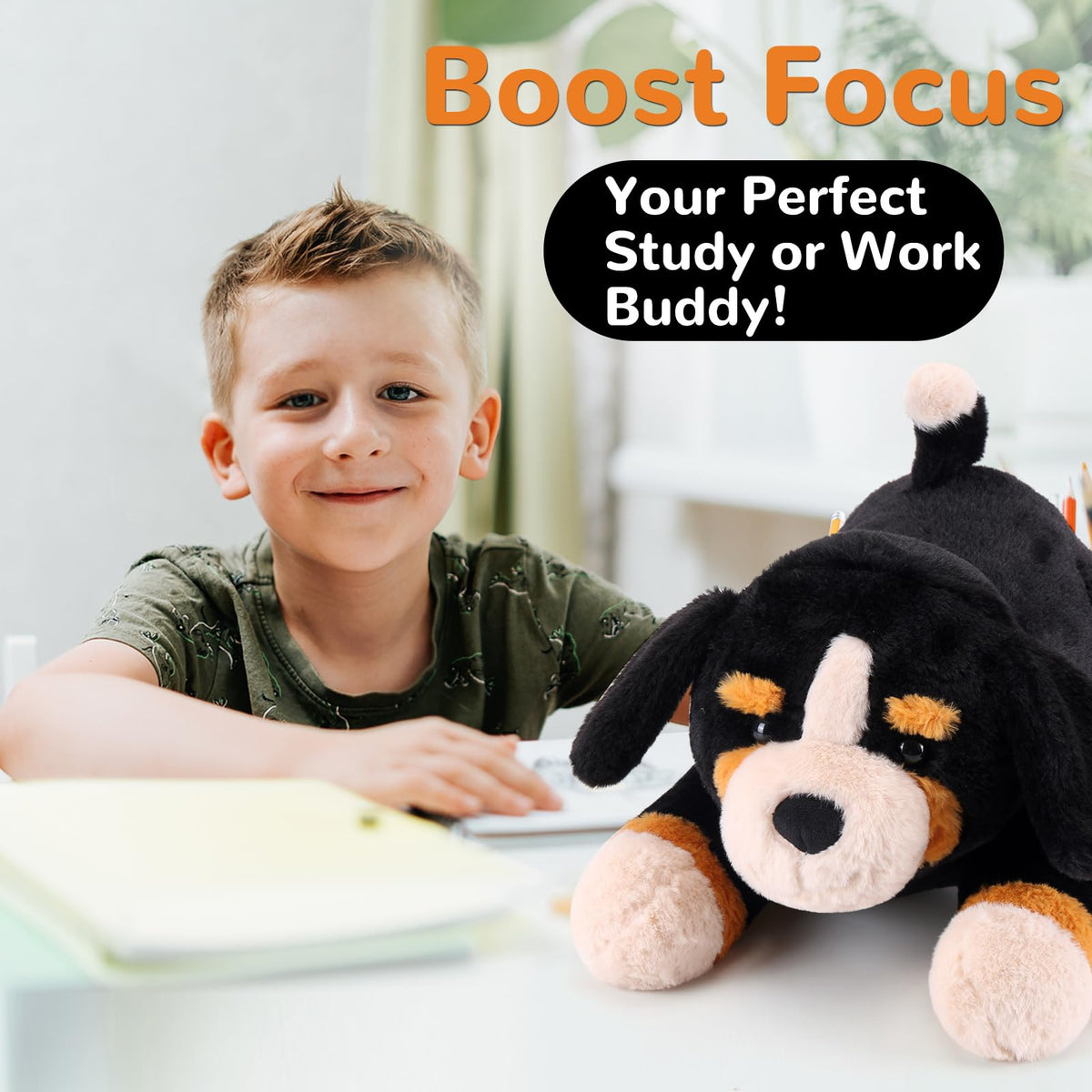 Gnomantic Bernese weighted plush providing night-time comfort for sleep