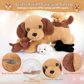 gnomantic black puppy plush durable and adorable for a plush collection