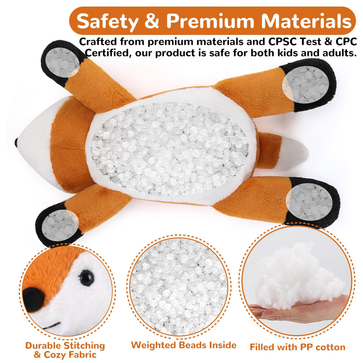 Gnomantic fox plush pillow with ultra-soft fur for relaxing hugs.