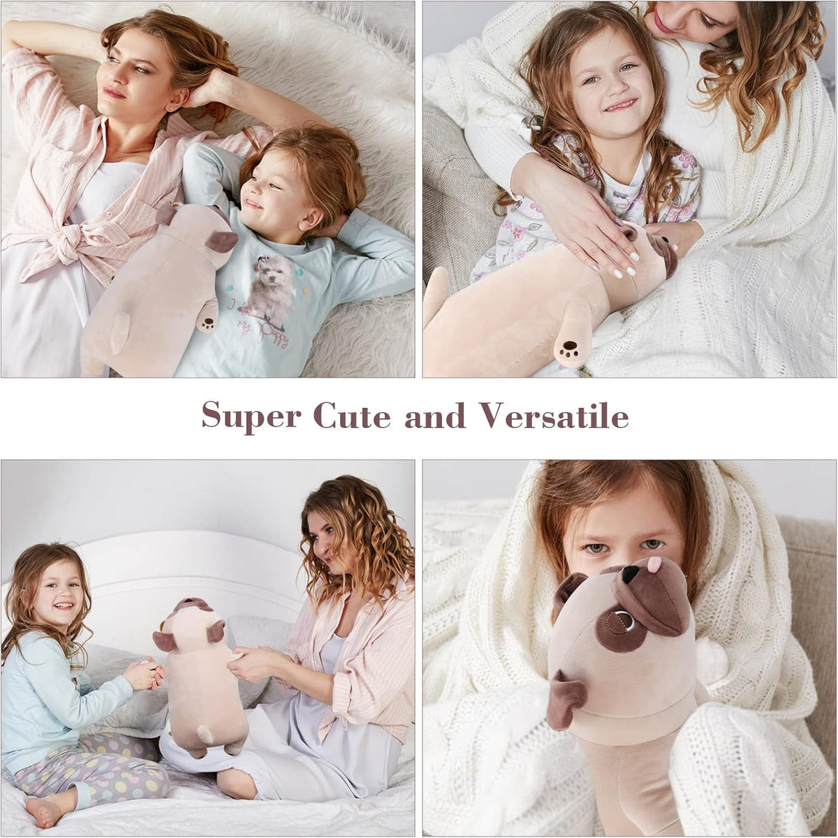 Gnomantic pug weighted plush gift-ready packaging, a thoughtful present for kids and adults.