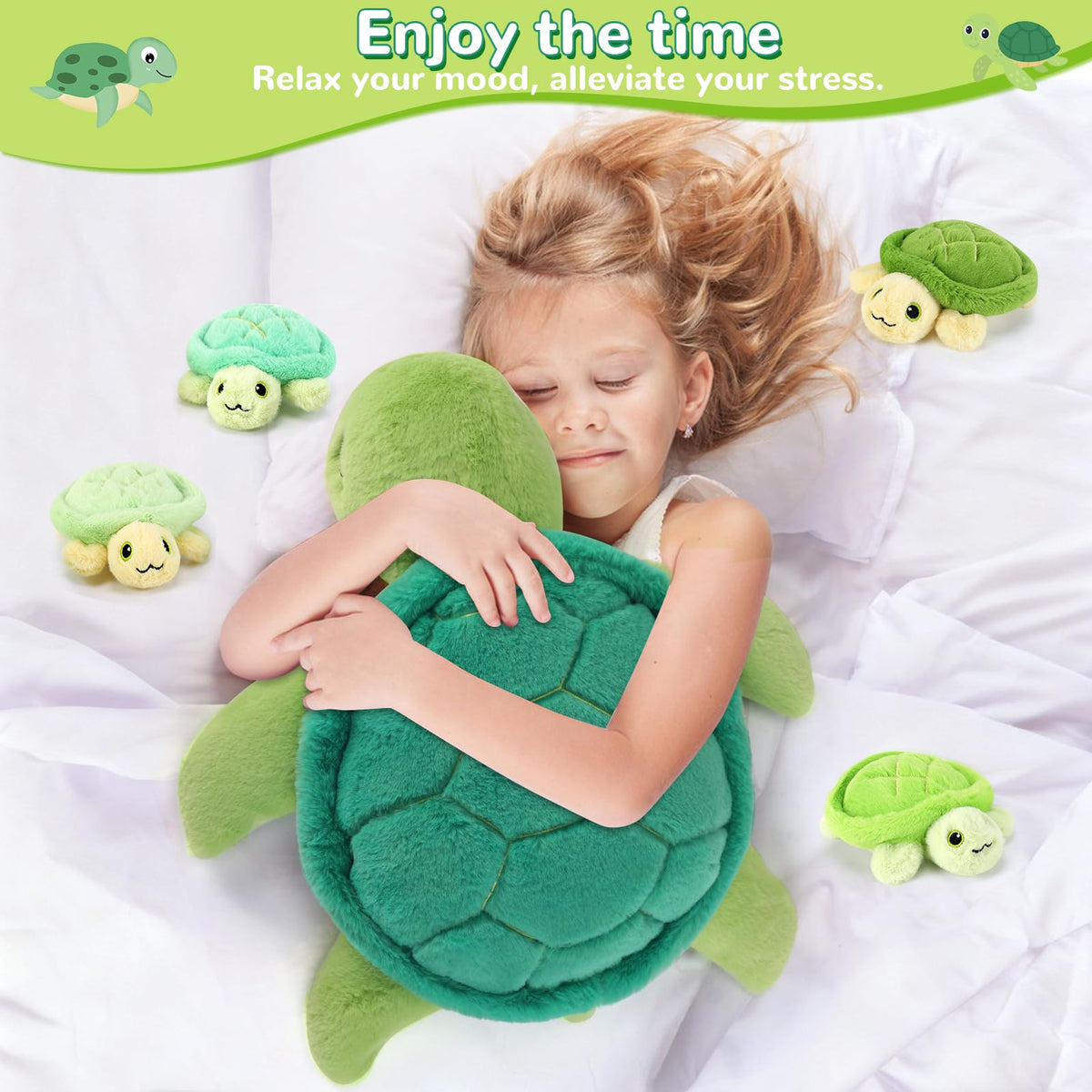 gnomantic turtle plush set in gift-ready box, ideal birthday surprise