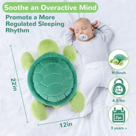 Gnomantic Turtle weighted plush kid-friendly cuddle buddy for comfort
