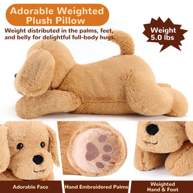 gnomantic weighted plush animal designed for better sleep and security