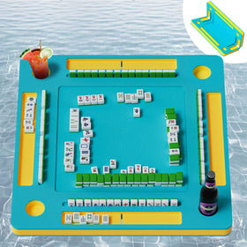 GNYO-Mahjong floating pool table on water for stable play.