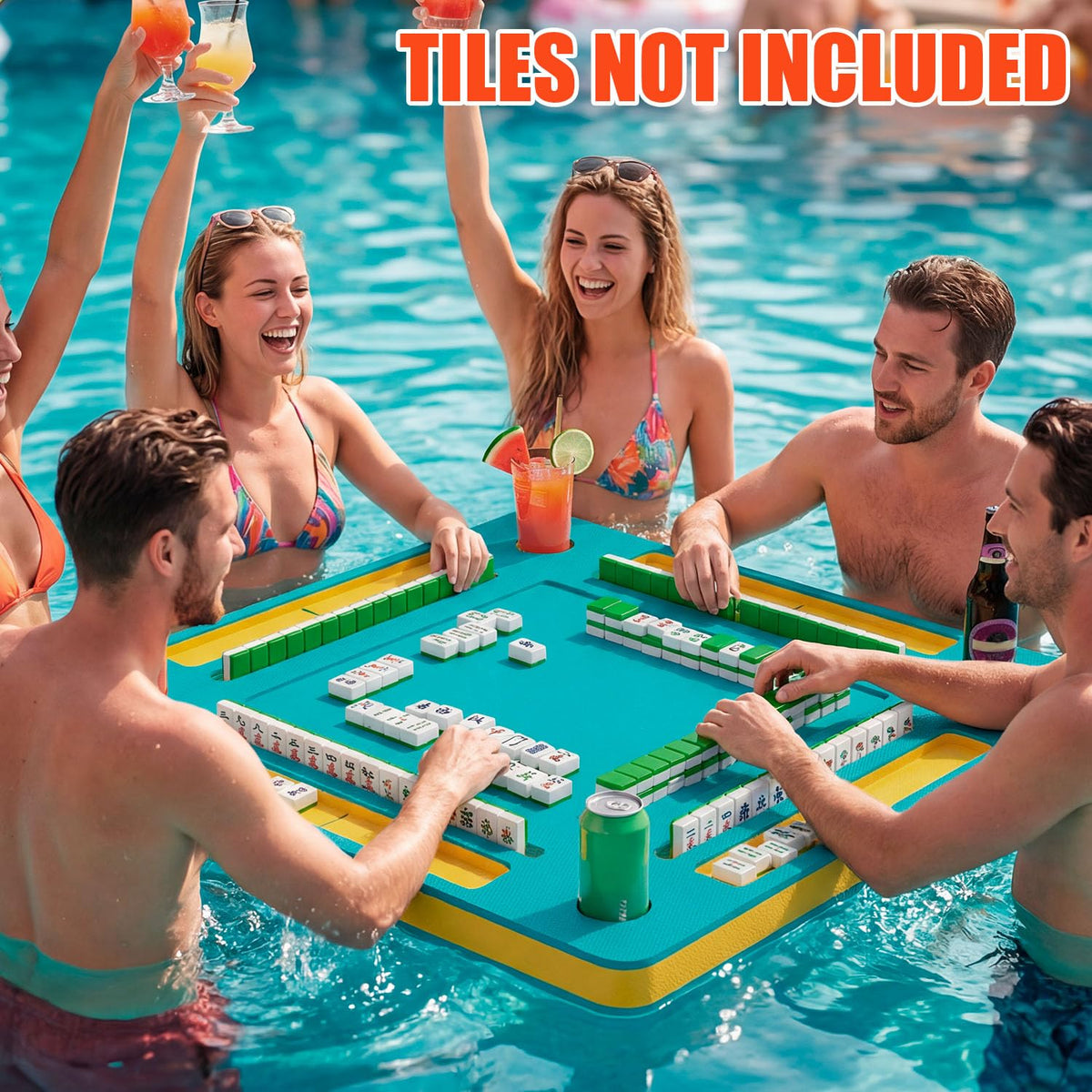 Foldable water table folds flat for easy storage.