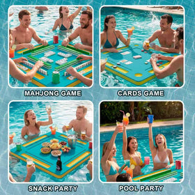 Blue water-ready design suited for pool or hot tub.