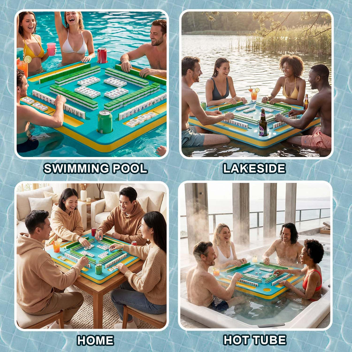 Perfect for pool parties and lake days with friends.