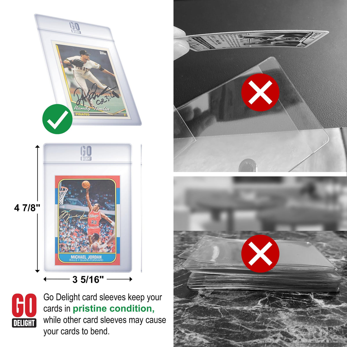 GO DELIGHT 200-card bundle is ideal for organized submissions and safe shipping.