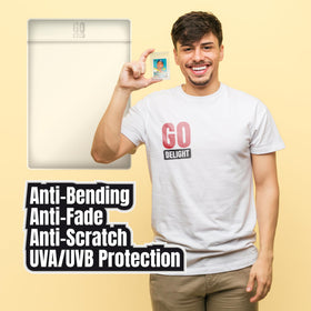 GO DELIGHT 1/2-inch lip eases insertion and removal of cards.