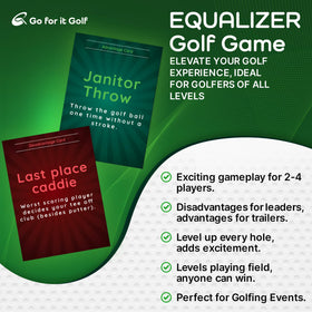 Go For It Golf Equalizer cards in hand guide strategic course decisions