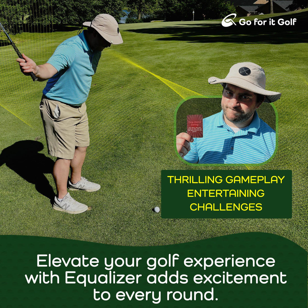 Go For It Golf Equalizer compact deck for easy carrying