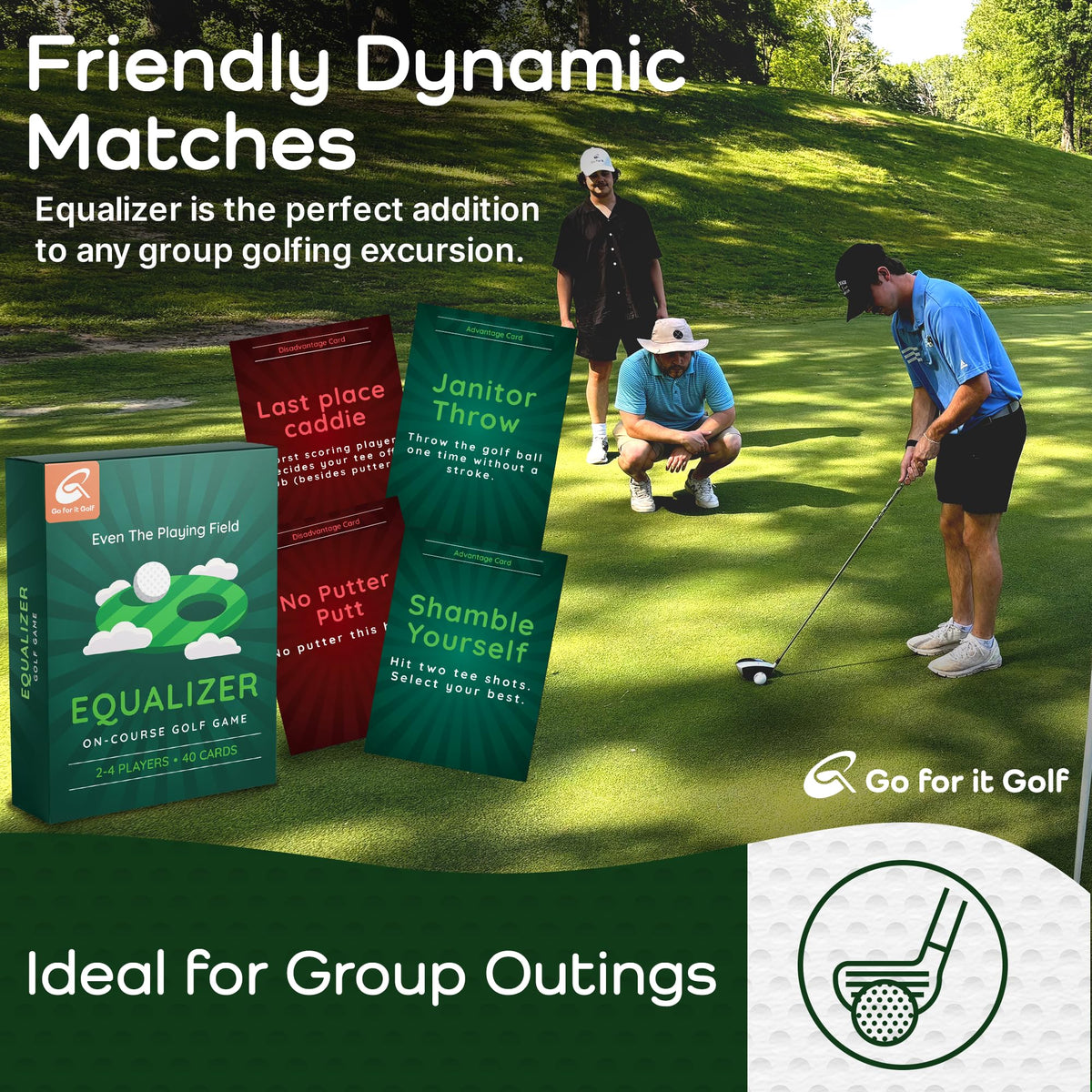 Go For It Golf Equalizer in action on the course