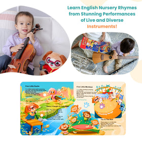 GO GO 30 Classic Nursery Rhymes Sound Book built-in speaker clear sound.