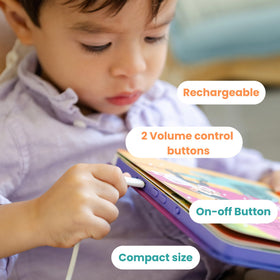 GO GO 30 Classic Nursery Rhymes Sound Book buttons closeup highlights interactive music play.