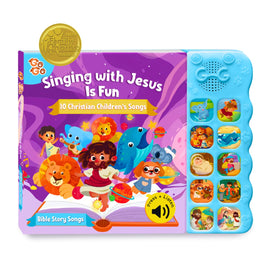 GO GO Bible Story Songs cover image for early learning with 10 toddler songs.