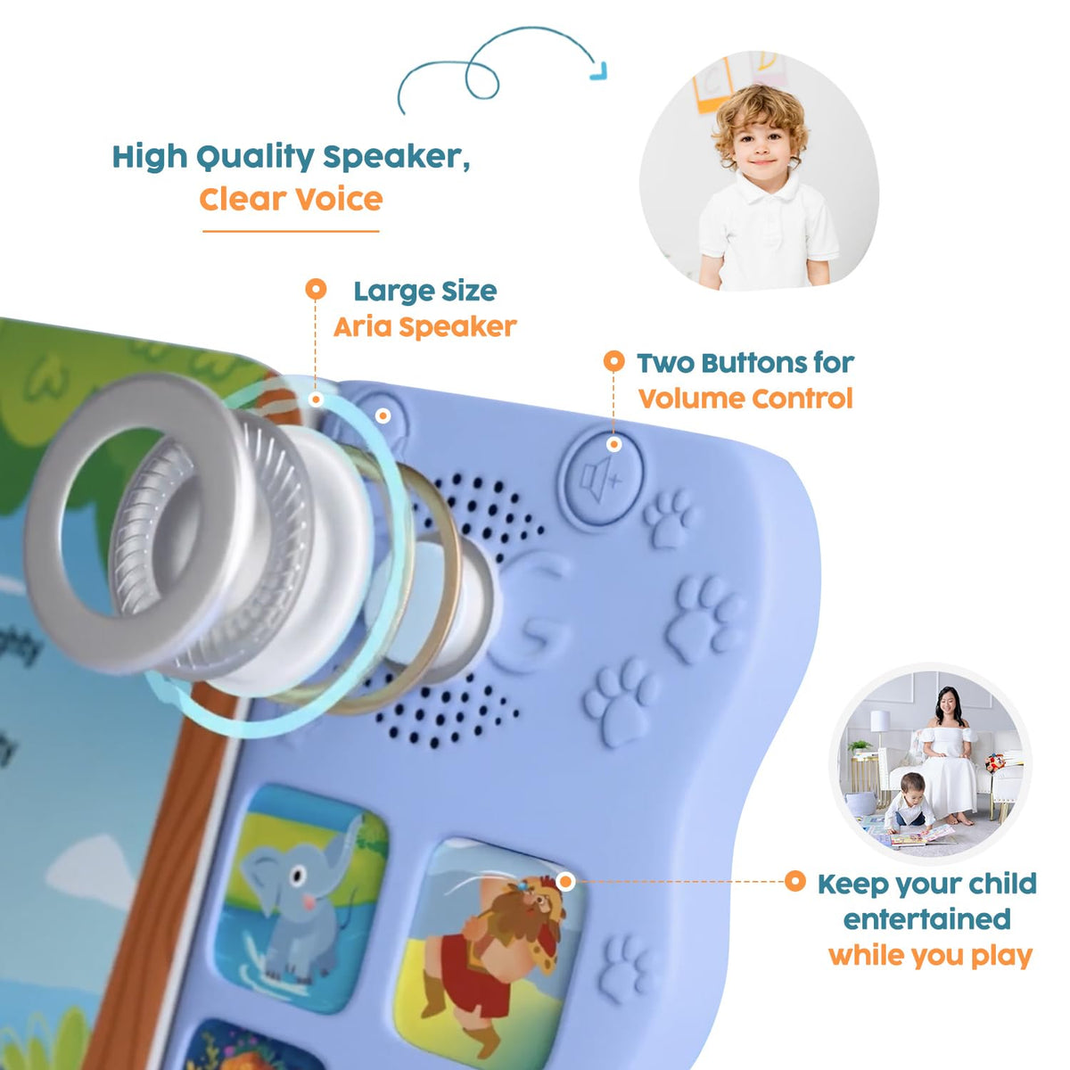 GO GO Bible Story Songs travel-friendly design for on-the-go play.
