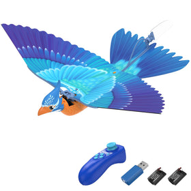 Go Go Bird bionic RC bird with flapping wings for realistic flight excitement.