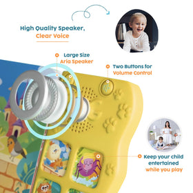 GO GO Creative Nursery Rhymes 10 sound buttons close-up emphasizes hands-on play.