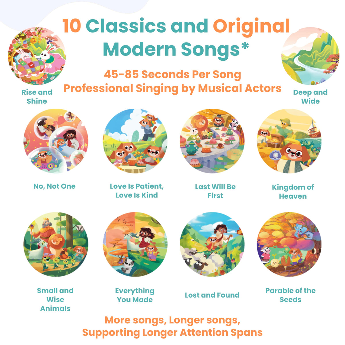 GO GO Bible Songs of Wisdom durable board book for toddlers.