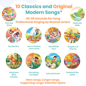GO GO Bible Songs of Wisdom durable board book for toddlers.