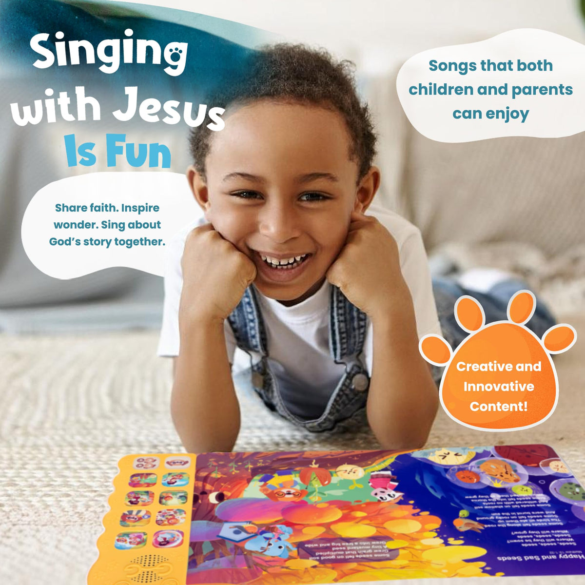 GO GO Bible Songs of Wisdom sound bar with two volume controls for easy listening.