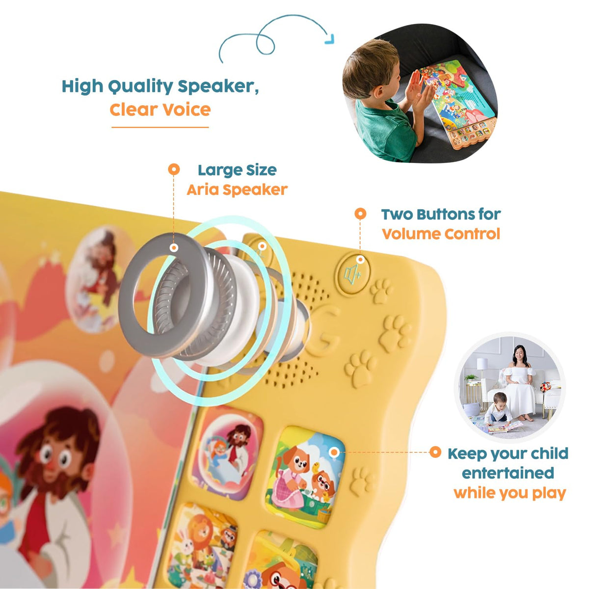 GO GO Bible Songs of Wisdom ten-button bar for simple sing-alongs.