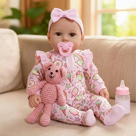 GOAROY 17-inch doll with cloth body invites hugs and cuddles.