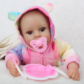 GOAROY lifelike baby doll outfit showcases stylish dress-up options.