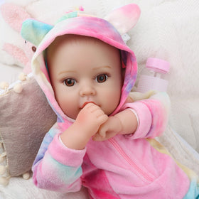 GOAROY lifelike baby doll soft body for comfortable hugs and tactile learning.