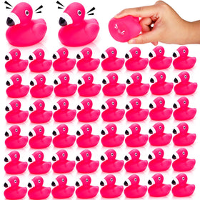 Goaste flamingo rubber ducks bulk pack for bath time fun and party decor.