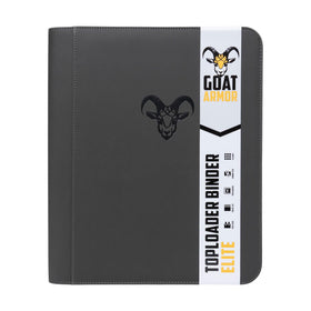 Goat Armor TopLoader Binder opened to reveal archival-safe pages for organization.