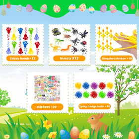 GOAUS Easter Egg Fillers rings add color to goody bags