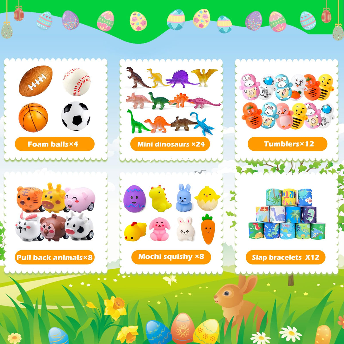 GOAUS Easter Egg Fillers squishies brighten classroom prizes and party favors