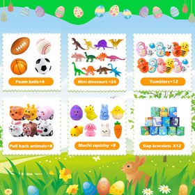 GOAUS Easter Egg Fillers squishies brighten classroom prizes and party favors